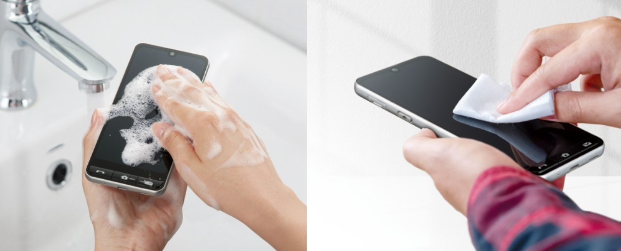 Японцы выпустили необычный смартфон Sharp Basio Active 2, моющийся с мылом